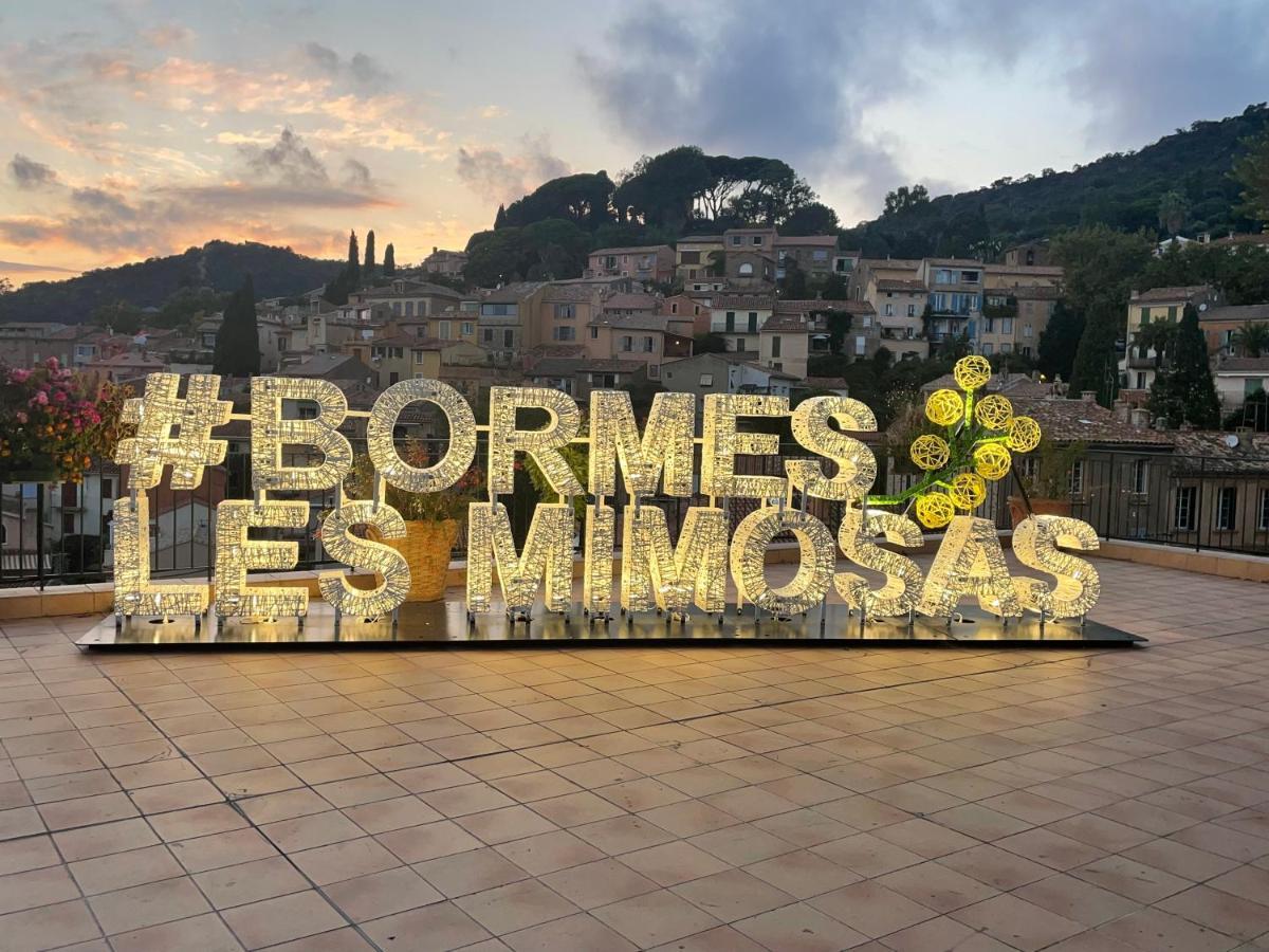 Appartement Pieds Dans L'Eau Vue Mer Bormes Les Mimosas Экстерьер фото